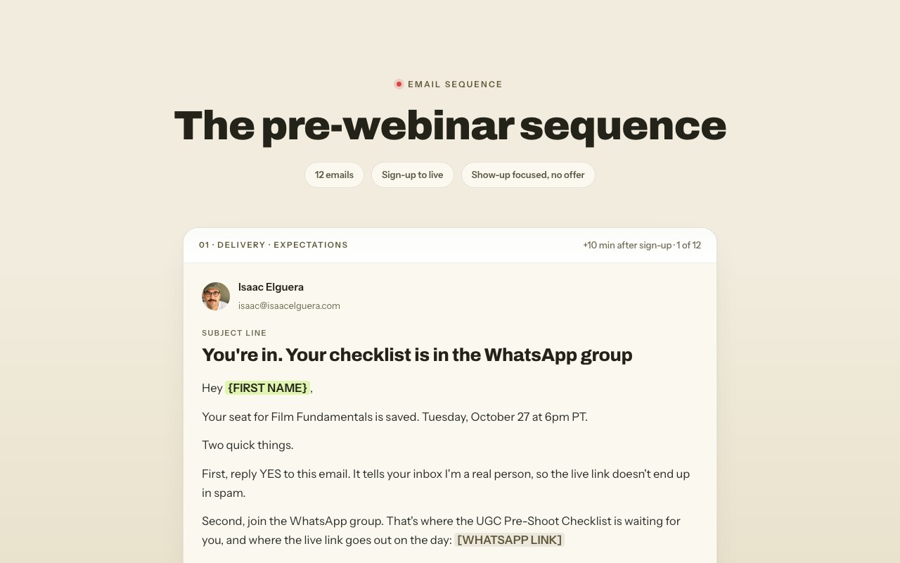 Pre-webinar preview