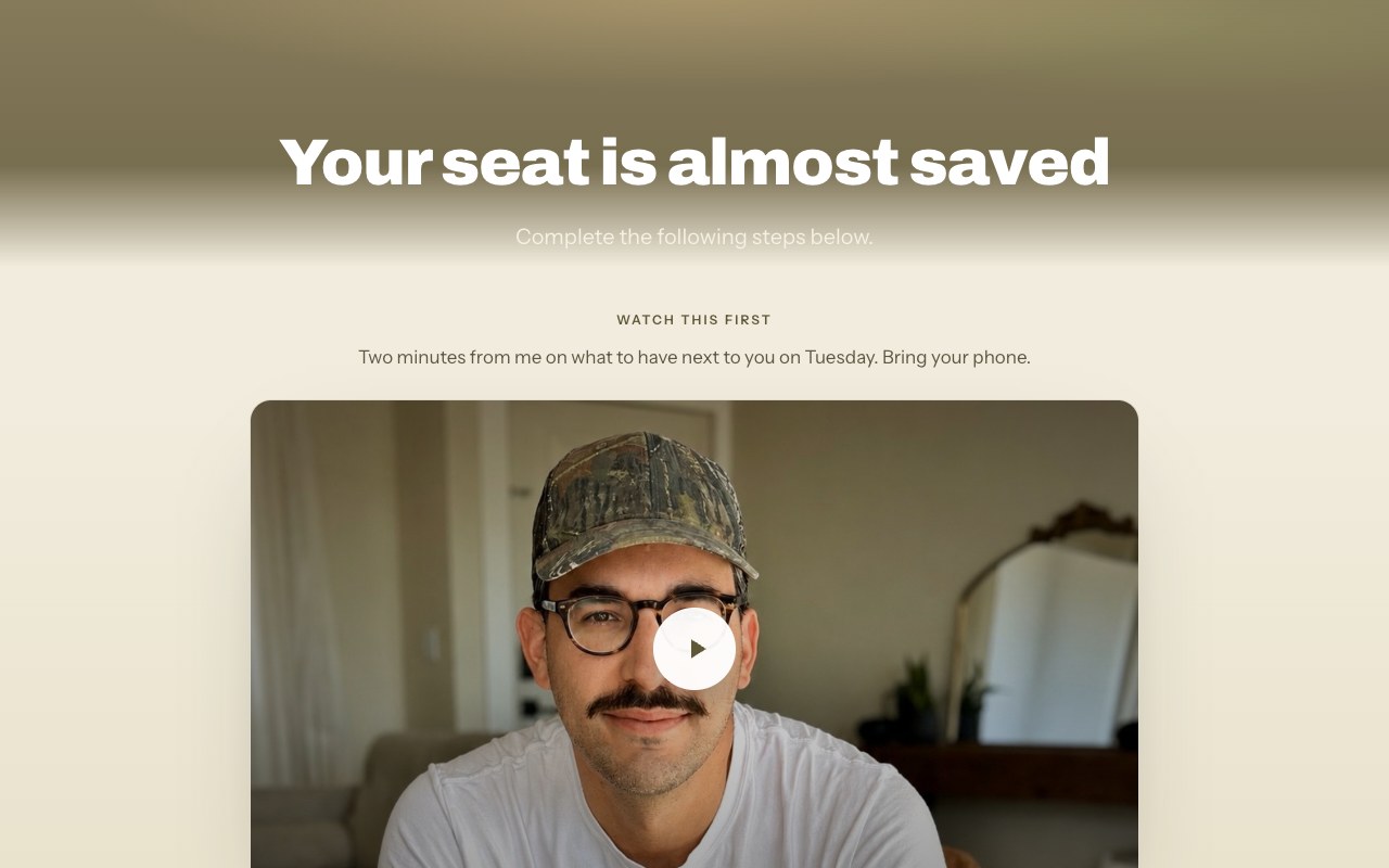 Thank-you page preview